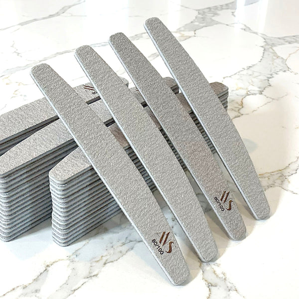 80/100 Grit Double Sided Reusable Nail File Zebra