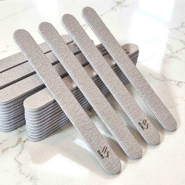 80/80 Grit Double Sided Reusable Nail File Zebra