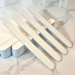 Extra Coarse 80/80 Grit Double Sided Professional Nail Files White