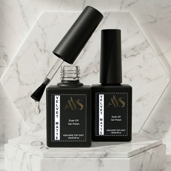 Soak-Off Gel Polish Non-Wipe Top Coat Velvet Matte
